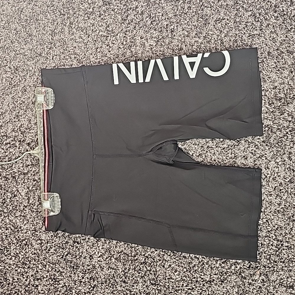 Womens black Calvin Klein performance shorts